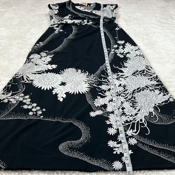 ❤️ Vintage 70s Polynesian Bazaar Chrysanthemum Print Hawaiian Maxi Dress, Small - Picture 4 of 7